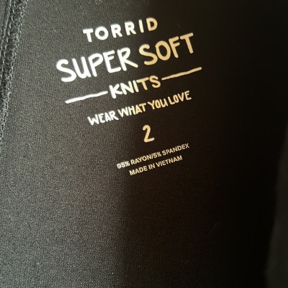 Torrid Black Lace Soft Knit Long Sleeve Top - Picture 5 of 5